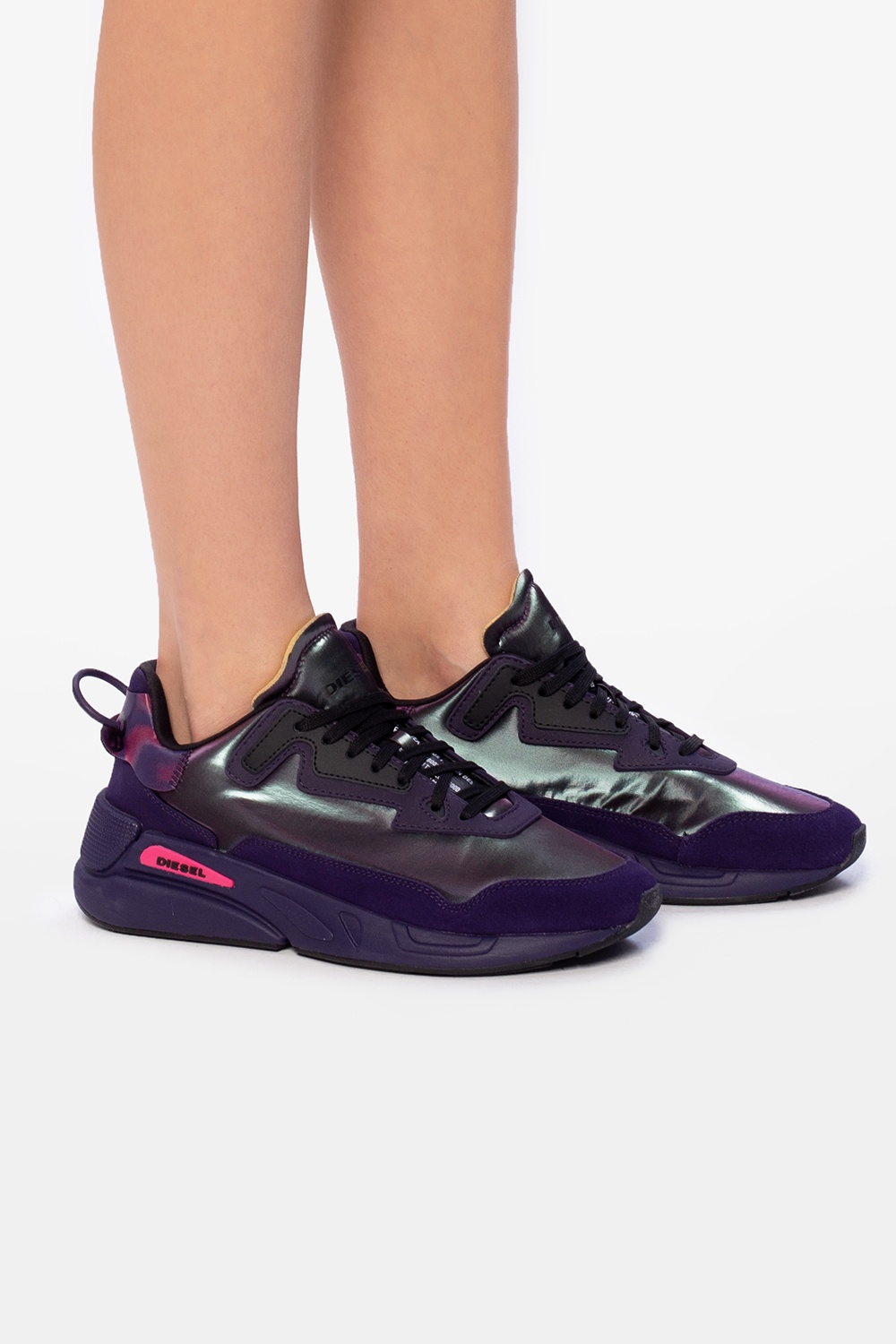 Serendipityページ S-SERENDIPITY SPORT W Woman: Mesh sneakers pearlescent | Diesel